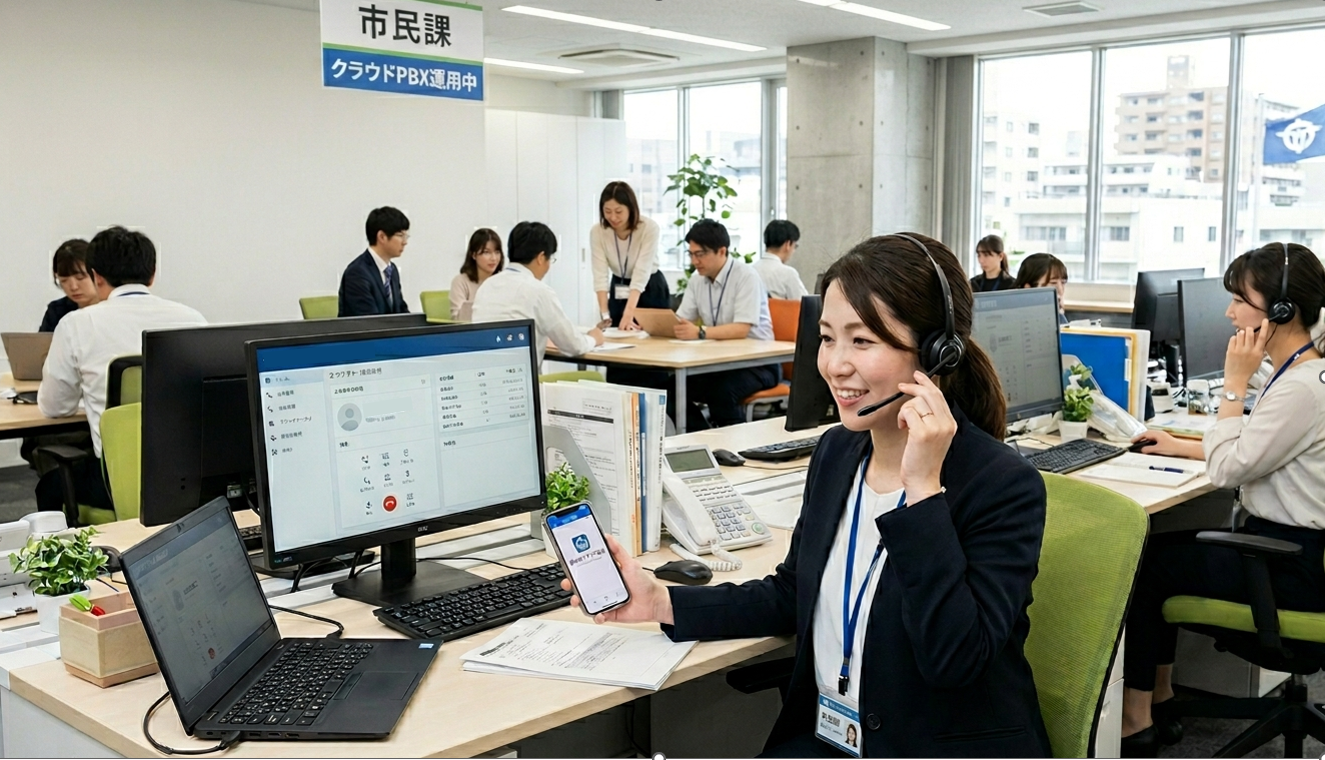 自治体のクラウドPBX導入ガイド：コスト最適化とDX推進の成功事例